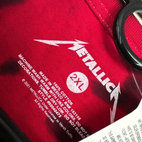 Paul London Brian Kendrick Shirt New Deadstock Metallica Unforgiven 2XL - Picture 3 of 5